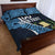 Custom Guatemala Football Quilt Bed Set Los Chapines Go Champion - Wonder Print Shop