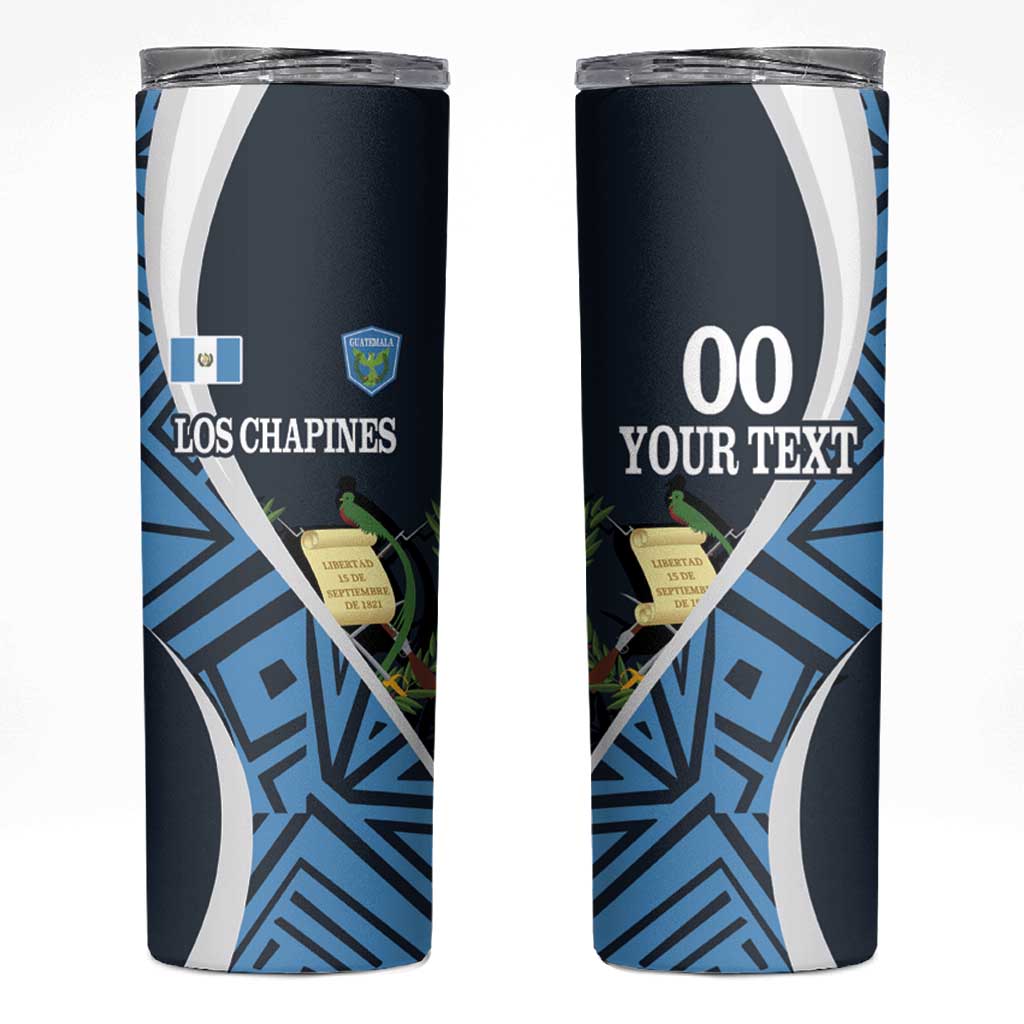 Custom Guatemala Football Skinny Tumbler Los Chapines Go Champion - Wonder Print Shop