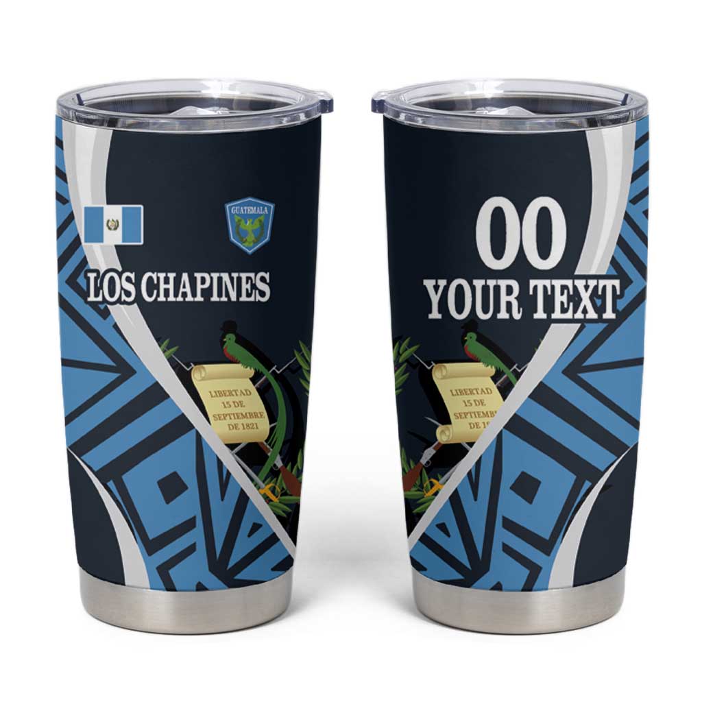 Custom Guatemala Football Tumbler Cup Los Chapines Go Champion - Wonder Print Shop