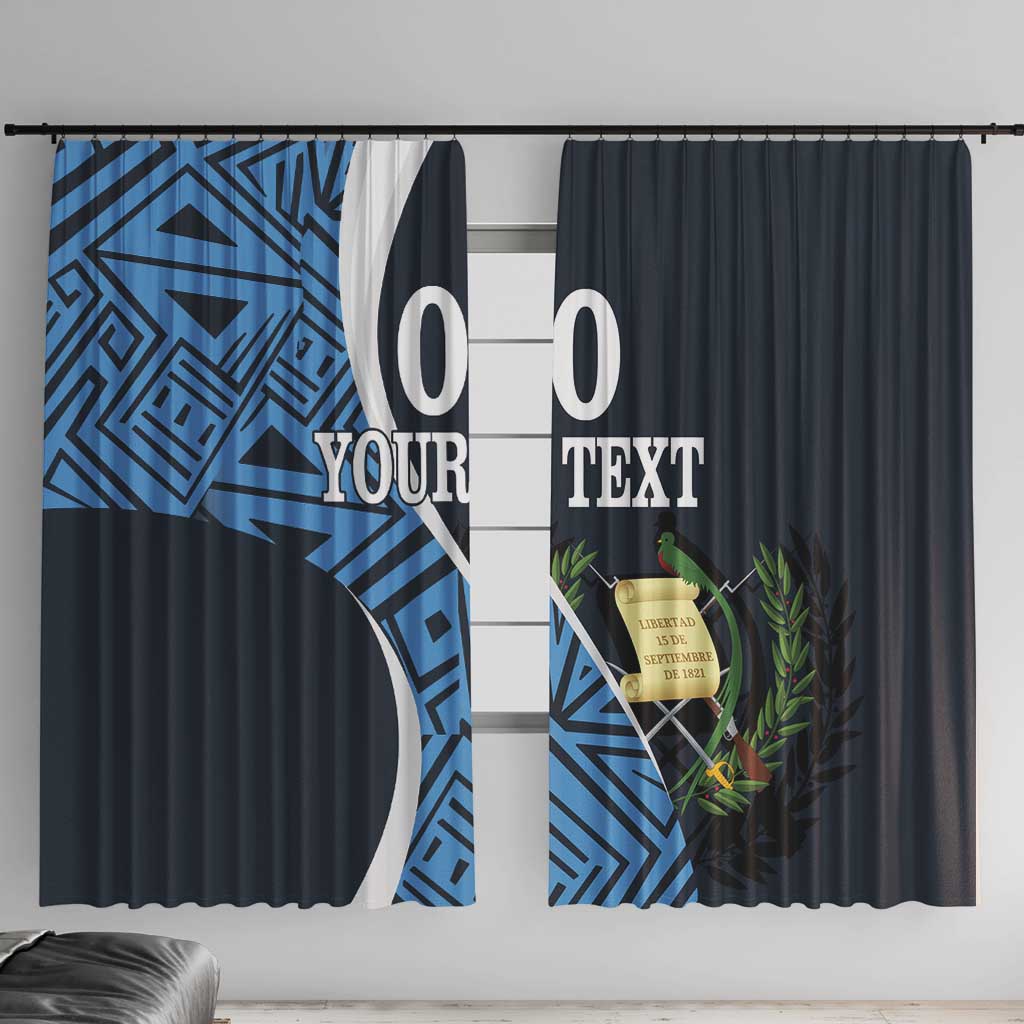 Custom Guatemala Football Window Curtain Los Chapines Go Champion - Wonder Print Shop