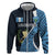 Custom Guatemala Football Zip Hoodie Los Chapines Go Champion - Wonder Print Shop