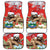 Christmas Costa Rica Car Mats A Cheerful Sloth Wearing a Santa Hat - Wonder Print Shop