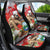 Christmas Costa Rica Car Seat Cover A Cheerful Sloth Wearing a Santa Hat - Wonder Print Shop