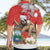 Christmas Costa Rica Hawaiian Shirt A Cheerful Sloth Wearing a Santa Hat - Wonder Print Shop