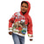 Christmas Costa Rica Kid Hoodie A Cheerful Sloth Wearing a Santa Hat - Wonder Print Shop