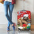 Christmas Costa Rica Luggage Cover A Cheerful Sloth Wearing a Santa Hat - Wonder Print Shop