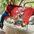 Christmas Costa Rica Quilt A Cheerful Sloth Wearing a Santa Hat - Wonder Print Shop