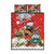 Christmas Costa Rica Quilt Bed Set A Cheerful Sloth Wearing a Santa Hat - Wonder Print Shop