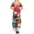 Christmas Costa Rica Summer Maxi Dress A Cheerful Sloth Wearing a Santa Hat - Wonder Print Shop