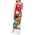 Christmas Costa Rica Tank Maxi Dress A Cheerful Sloth Wearing a Santa Hat - Wonder Print Shop