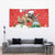 Christmas Costa Rica Tapestry A Cheerful Sloth Wearing a Santa Hat - Wonder Print Shop