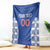 Custom Moldova Football Blanket Tricolorii Tree Of Life Blue Version