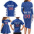 Custom Moldova Football Family Matching Long Sleeve Bodycon Dress and Hawaiian Shirt Tricolorii Tree Of Life Blue Version - Wonder Print Shop