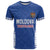 Custom Moldova Football T Shirt Tricolorii Tree Of Life Blue Version - Wonder Print Shop