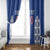 Custom Moldova Football Window Curtain Tricolorii Tree Of Life Blue Version - Wonder Print Shop