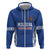 Custom Moldova Football Zip Hoodie Tricolorii Tree Of Life Blue Version - Wonder Print Shop