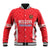 Custom Moldova Football Baseball Jacket Tricolorii Tree Of Life Red Version - Wonder Print Shop