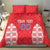 Custom Moldova Football Bedding Set Tricolorii Tree Of Life Red Version