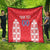 Custom Moldova Football Quilt Tricolorii Tree Of Life Red Version - Wonder Print Shop