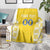 Custom Moldova Football Blanket Tricolorii Tree Of Life Yellow Version