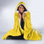 Custom Moldova Football Hooded Blanket Tricolorii Tree Of Life Yellow Version