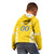 Custom Moldova Football Kid Hoodie Tricolorii Tree Of Life Yellow Version - Wonder Print Shop