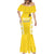 Custom Moldova Football Mermaid Dress Tricolorii Tree Of Life Yellow Version - Wonder Print Shop