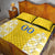 Custom Moldova Football Quilt Bed Set Tricolorii Tree Of Life Yellow Version - Wonder Print Shop