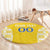 Custom Moldova Football Round Carpet Tricolorii Tree Of Life Yellow Version