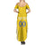 Custom Moldova Football Summer Maxi Dress Tricolorii Tree Of Life Yellow Version - Wonder Print Shop