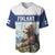 Personalized Finland Baseball Jersey Brown Bear With Lily Of The Valley - Wonder Print Shop