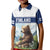 Personalized Finland Kid Polo Shirt Brown Bear With Lily Of The Valley - Wonder Print Shop