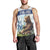 Personalized Finland Men Tank Top Brown Bear With Lily Of The Valley