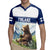 Personalized Finland Rugby Jersey Brown Bear With Lily Of The Valley - Wonder Print Shop