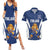 Custom Finland Hockey Couples Matching Summer Maxi Dress and Hawaiian Shirt Suomi Leijonat Mascot - Wonder Print Shop