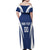 Custom Finland Hockey Family Matching Off Shoulder Maxi Dress and Hawaiian Shirt Suomi Leijonat Mascot - Wonder Print Shop