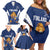 Custom Finland Hockey Family Matching Off Shoulder Short Dress and Hawaiian Shirt Suomi Leijonat Mascot - Wonder Print Shop