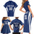 Custom Finland Hockey Family Matching Short Sleeve Bodycon Dress and Hawaiian Shirt Suomi Leijonat Mascot - Wonder Print Shop