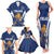 Custom Finland Hockey Family Matching Tank Maxi Dress and Hawaiian Shirt Suomi Leijonat Mascot - Wonder Print Shop