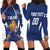 Custom Finland Hockey Hoodie Dress Suomi Leijonat Mascot - Wonder Print Shop