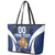 Custom Finland Hockey Leather Tote Bag Suomi Leijonat Mascot - Wonder Print Shop