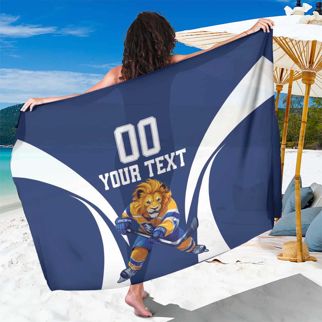 Custom Finland Hockey Sarong Suomi Leijonat Mascot