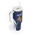 Custom Finland Hockey Tumbler With Handle Suomi Leijonat Mascot - Wonder Print Shop