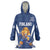 Custom Finland Hockey Wearable Blanket Hoodie Suomi Leijonat Mascot - Wonder Print Shop