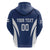 Custom Finland Hockey Zip Hoodie Suomi Leijonat Mascot