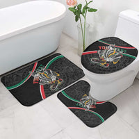 Mexico Eagle Spirit Personalized Bathroom Set Ancient Aztec Pattern - Wonder Print Shop