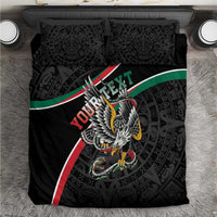 Mexico Eagle Spirit Personalized Bedding Set Ancient Aztec Pattern - Wonder Print Shop