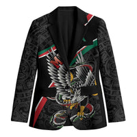 Mexico Eagle Spirit Personalized Blazer Ancient Aztec Pattern - Wonder Print Shop