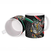 Mexico Eagle Spirit Personalized Ceramic Mug Ancient Aztec Pattern - Wonder Print Shop