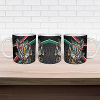 Mexico Eagle Spirit Personalized Ceramic Mug Ancient Aztec Pattern - Wonder Print Shop